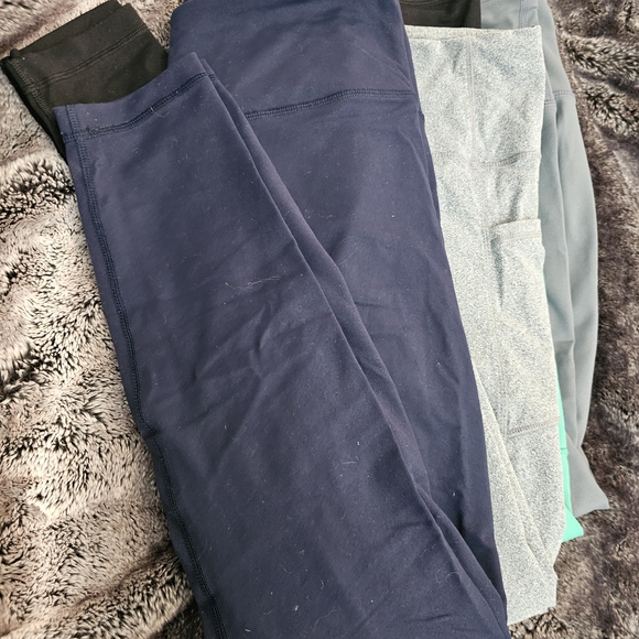 90 Degree By Reflex Kids' Leggings Set - Blue, Gray, Black, Teal - Picture 2 of 11